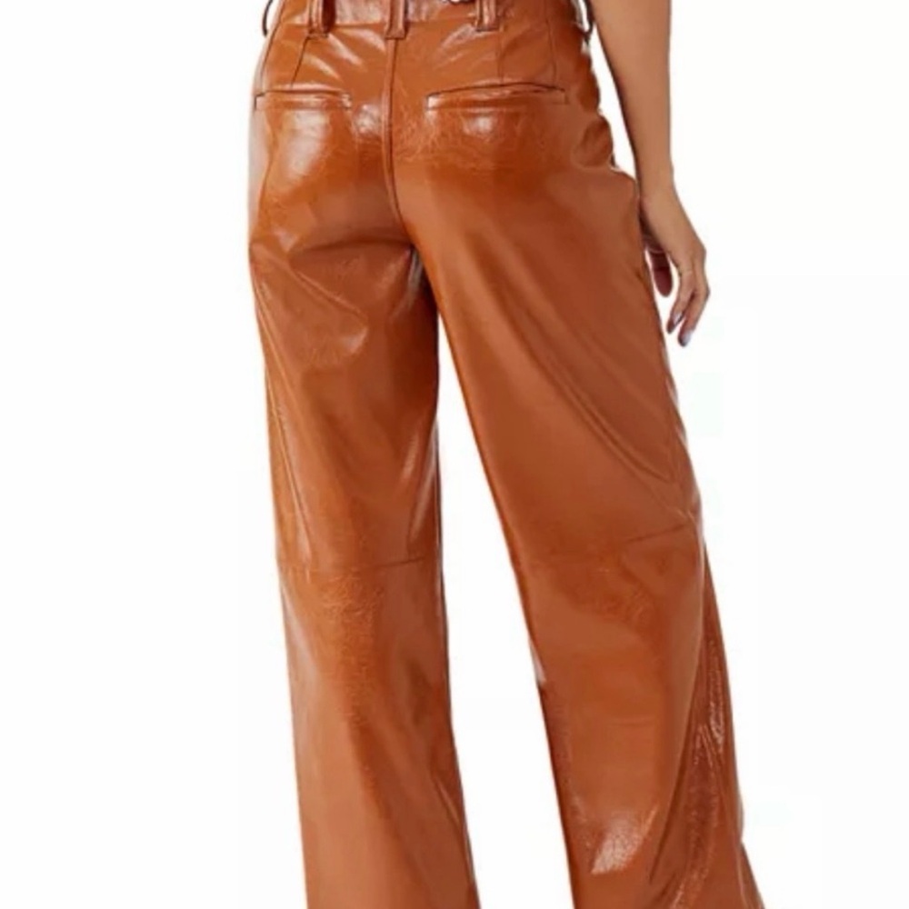 Free People High Waisted leather pants